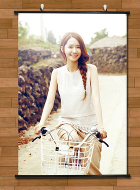 日本组合少女时代林允儿清纯可爱海报挂画有框画客厅装饰画无框画