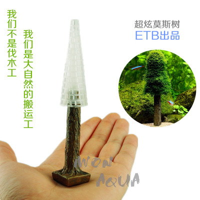 造景莫斯树水晶虾缸鱼缸树林