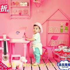新款 影楼摄影实景 摄影棚实景制作设计 韩婚纱 儿童实景w-1589
