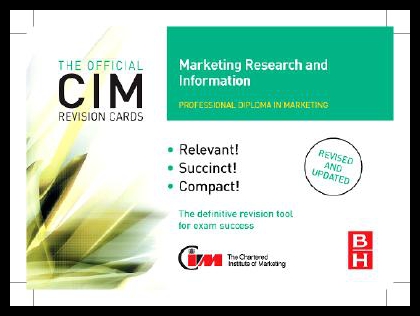 【预售】CIM Revision Cards Marketing Research and Informa
