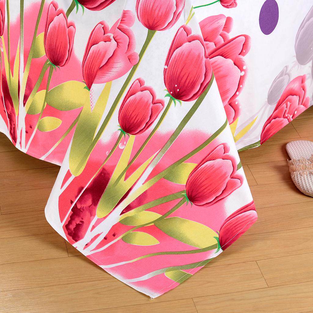 老粗布床单单件 纯棉单人床单双人学生宿舍床单被单印花全棉粗布