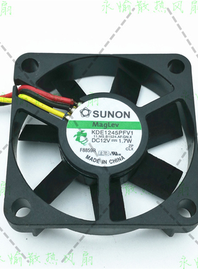 原装 SUNON KDE1245PFV1 12V 1.7W 4510 3线 测速 静音 散热风扇