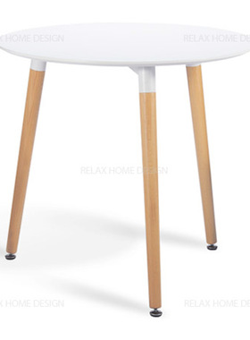 北欧家具简约创意实木奶茶甜品店咖啡厅小户型休闲洽谈圆餐厅桌子