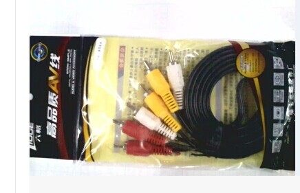 直销 达隆七六格 全铜AV线 高品质 三对三莲花线 6头音视频线