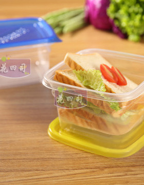 一次性餐盒1000ml正方形加厚高档保鲜盒饭盒外卖盒千层蛋糕盒
