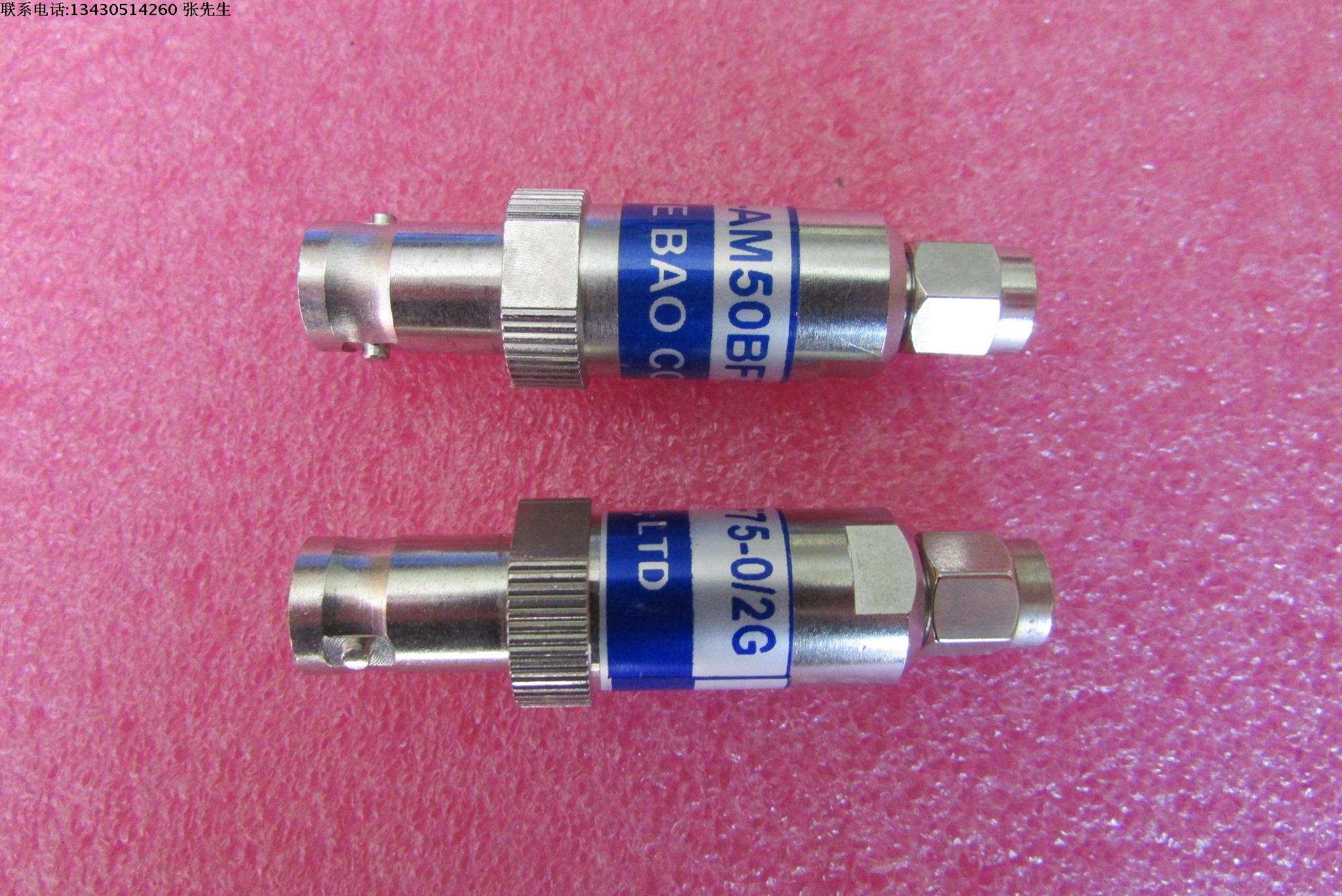 JYE BAO进口 MP-AM50-BF75-0/2G  MATCHING PAD DC-2GHz SMA公-BNC母 头匹配转接器 50欧姆-75欧姆 品牌：JYE BAO 型号：MP-AM50-BF75-0/2G 频率范围： DC-2GHz 接头：SMA公-BNC母 50欧姆-75欧姆
