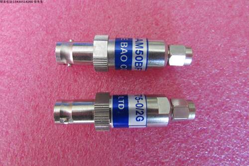 JYE BAO进口 MP-AM50-BF75-0/2G  MATCHING PAD DC-2GHz SMA公-BNC母 头匹配转接器 50欧姆-75欧姆 品牌：JYE BAO 型号：MP-AM50-BF75-0/2G 频率范围： DC-2GHz 接头：SMA公-BNC母 50欧姆-75欧姆