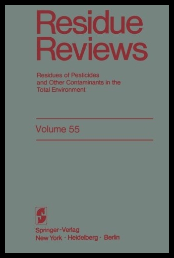 【预售】Residue Reviews: Residues of Pesticide 书籍/杂志/报纸 科普读物/自然科学/技术类原版书 原图主图