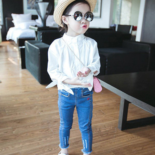 Chemise fille à manche longue - Ref 2087081 Image 1