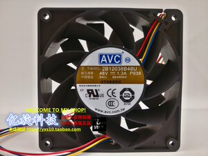 全新 AVC奇宏 2B12038B48U-P038 4线散热风扇 12038 48V 1.30A