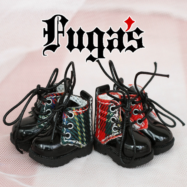 1/8 BJD鞋子.punk&rock 格仔马丁靴(2色).lati-y 小布 az ob pkf