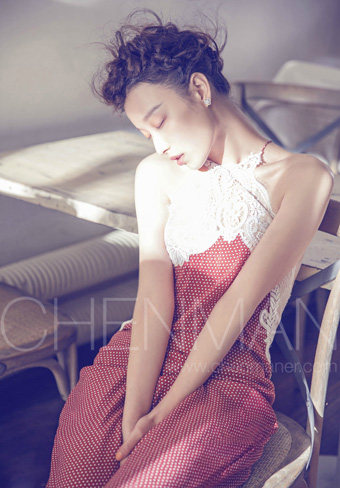 美女明星 倪妮 海报制作高清写真相纸印刷房间装饰挂画V10208B