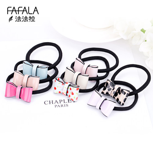 法国佩妮小蝴蝶结橡皮筋头绳