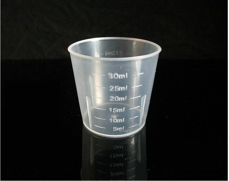 30毫升小量30ml口服液量杯刻度小量杯量奶杯量杯100个包邮