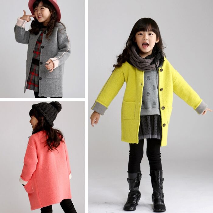 Manteau pour fille en laine - Ref 2162382 Image 1