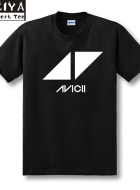 摇滚乐队 DJ T恤 艾维奇Avicii 纯棉短袖T恤 圆领宽松版 男女款