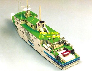 科学考察船  船舶模型长约30厘米