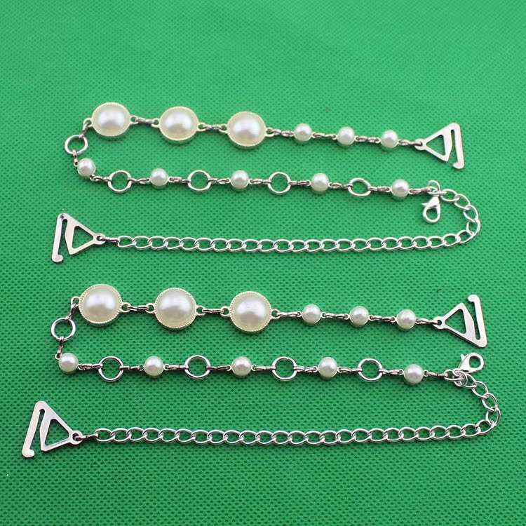 Bretelles pour lingerie Métal Perle -0056 - Ref 813957 Image 3