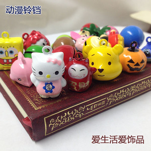 DIY饰品配件可爱卡通动漫铃铛挂件手链脚链小狗小猫宠物装饰铃铛