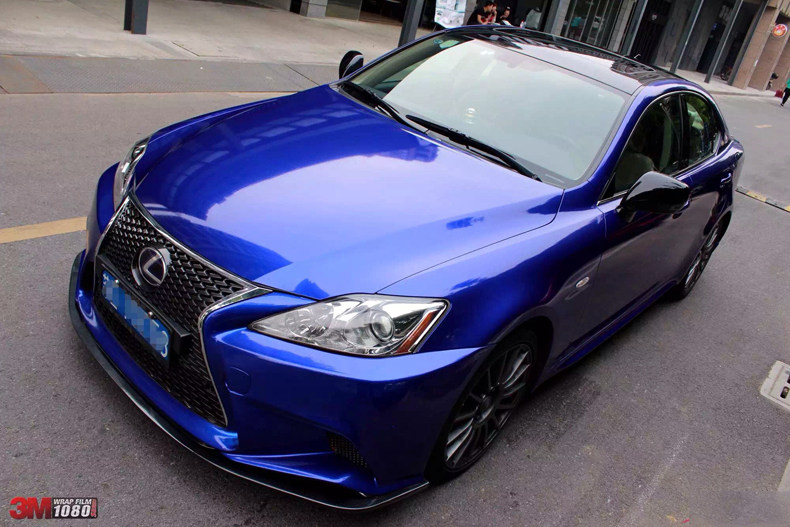 美国进口3m改色膜1080系列 g378极光蓝 车身贴膜 整车改色施工