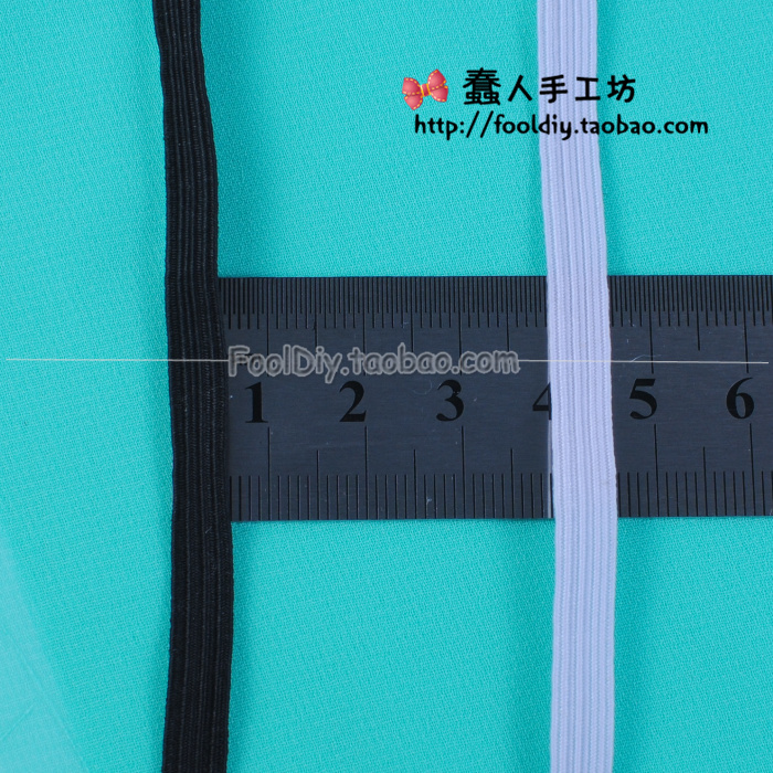 松紧带 黑色白色 皮筋 发圈 DIY蝴蝶结专用饰品材料做辅料