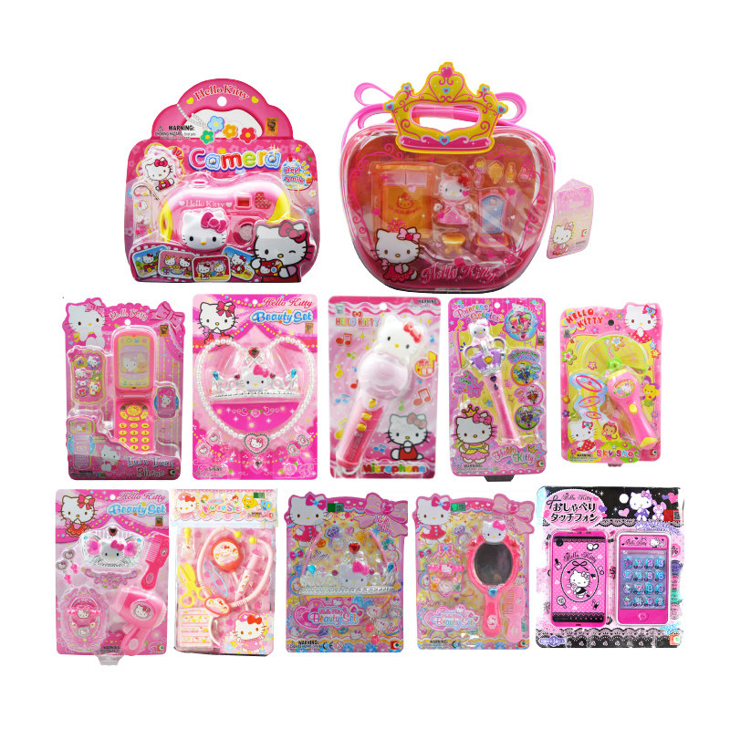 Hello Kitty凯蒂猫/养成玩具系列麦克风照相机化妆皇冠权杖