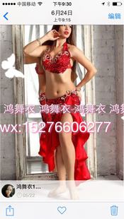 鸿舞衣2016年新款 鼓舞演出服专业订制 肚皮舞蹈服装