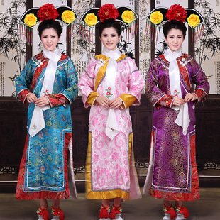 清朝格格服嬷嬷服宫女服贵妃服福晋服丫鬟服舞台演出服装摄影古装