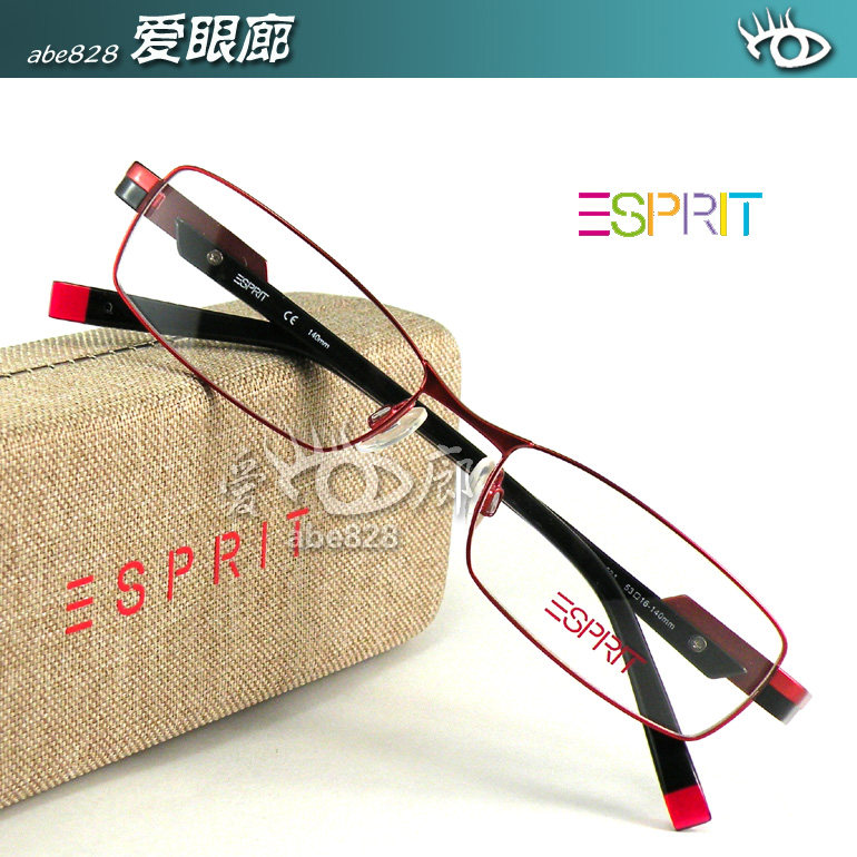 ESPRIT思捷 埃斯普利特眼镜框青春时尚男女全框合金眼镜架ET14128