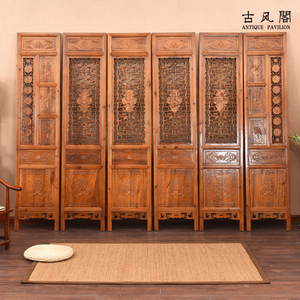 东阳木雕仿古中式屏风雕花隔断