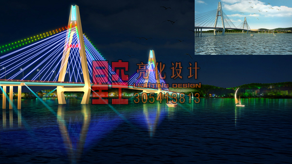 桥梁亮化:夜景美化 led投光 亮化工程 效果图设计