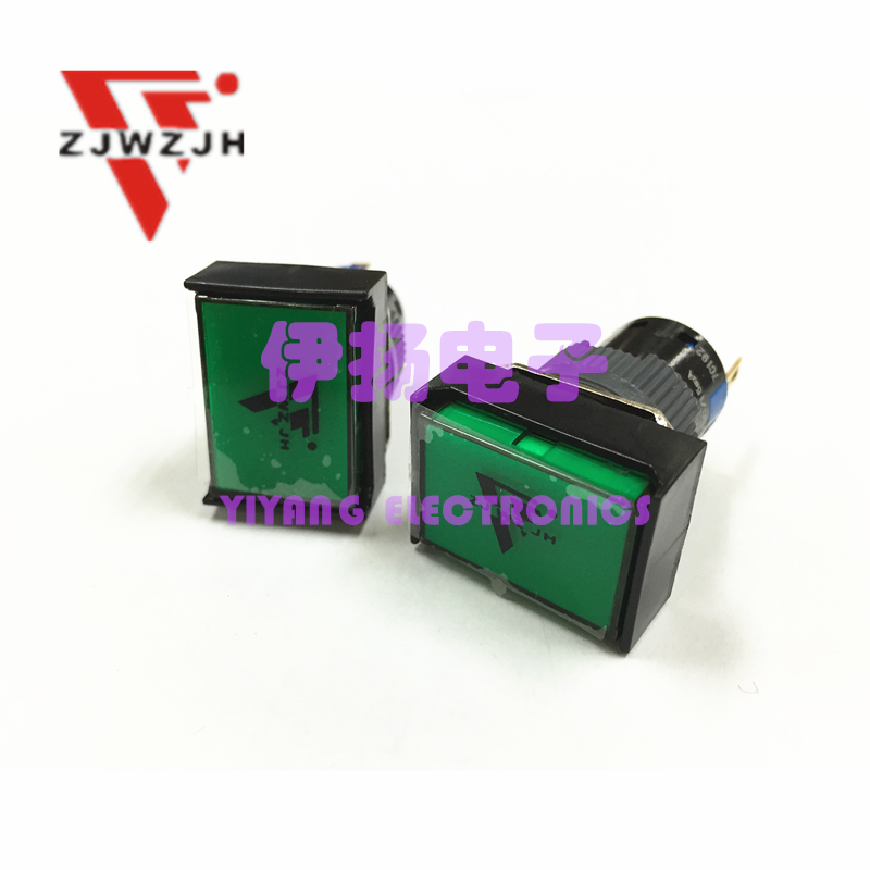 金宏电器16MM防水指示灯 K16-130GL 长方形指示灯 K16-190G 绿色