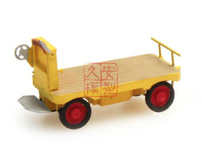 久安铁道 1:87 ARTITEC 10.258 火车站台使用的行李车 拼装无颜色