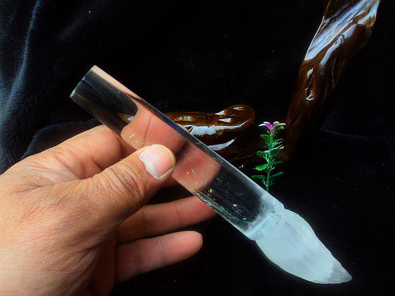 晶山角天然白水晶文昌笔 （手工雕刻）净尺寸高228×宽处35mm,饰品/流行首饰/时尚饰品新,奇石,淘宝优惠券,粉丝福利购,淘宝优惠卷