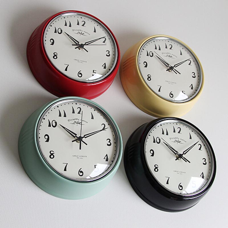 库瑞特复古怀旧金属石英挂钟