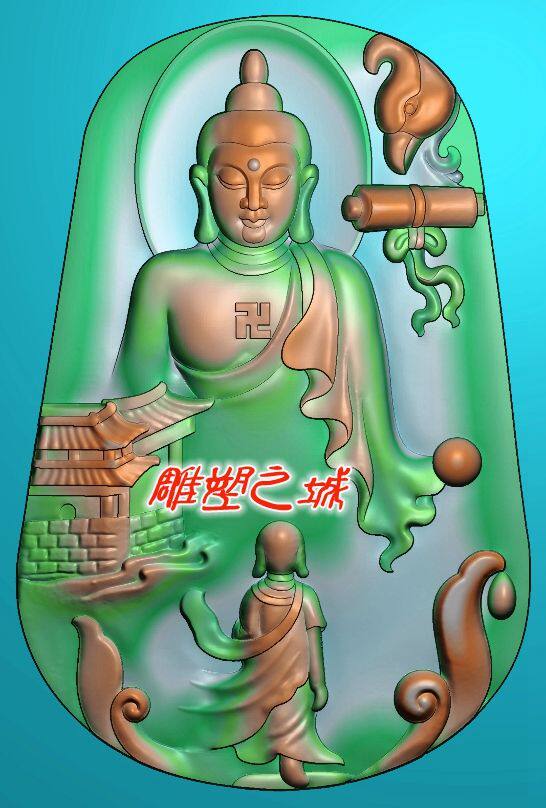 精雕图 灰度图 浮雕图 拜佛悟道走向佛界