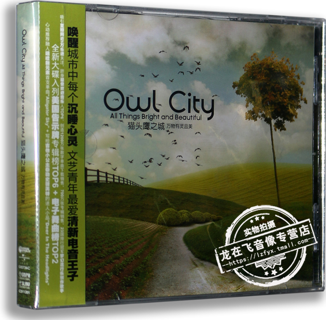 正版专辑猫头鹰之城：万物有灵且美CD Owl City All星外星唱片