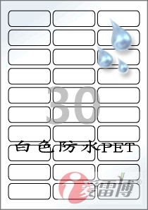 标签纸/A4/不干胶/爱雷博/白色CL530WP（防水）PET塑料（25张)