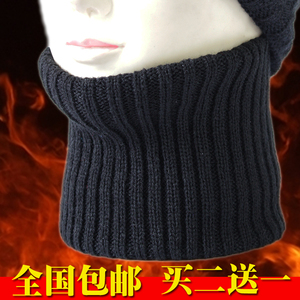 韩版秋冬季围脖纯色毛线脖套男女套头脖套韩国秋冬天学生围脖围巾