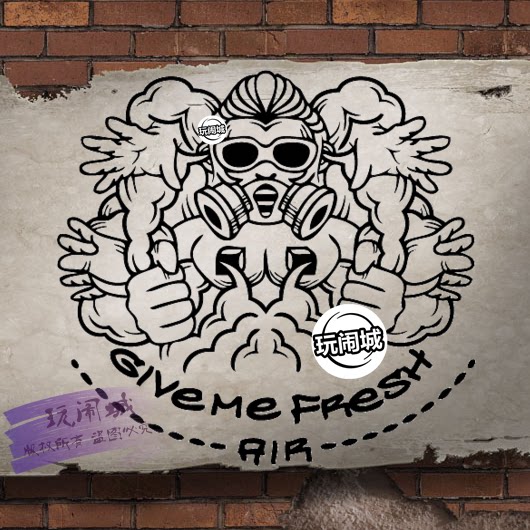 c59墙贴卧室纹身摇滚嘻哈涂鸦另类朋克贴客厅电视墙贴可移除包邮