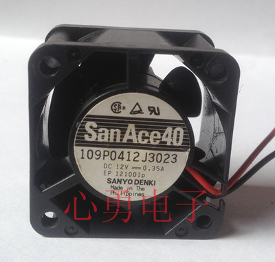 原装正品Sanyo/三洋散热风扇109P0412J3023 12V 0.35A 2线 4028