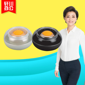 得力9109湿手器 圆形滚珠点钞沾手水缸 粘手器 财务办公用品