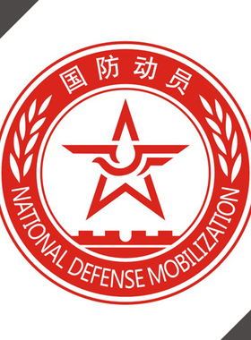 防雨水反光汽车贴纸装饰拉花军标五角星车身机盖14137国防动员