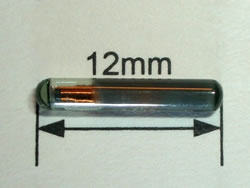 龍吐珠晶片 動物植入式RFID玻璃管標籤 ISO11784/5標準 2*12MM