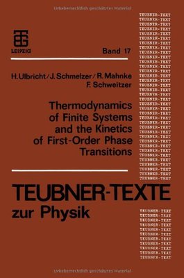 【预售】Thermodynamics of Finite Systems and the Kinet...