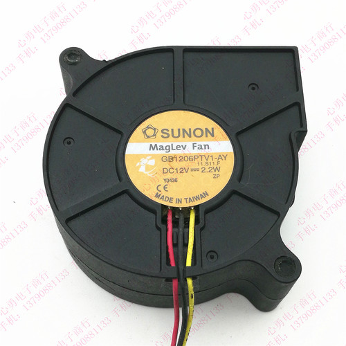 原装 SUNON GB1206PTV1-AY 12V 2.2W 6025 投影机散热风扇鼓风机