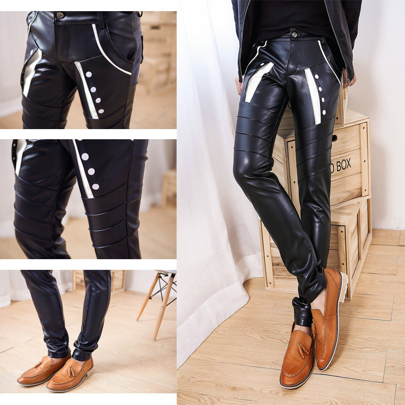 Pantalon cuir homme pour jeunesse pour automne - Ref 1479488 Image 1