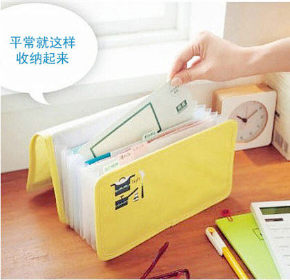 日式A5收据夹票据收纳包银行存单夹家居收纳袋A5增值税发票支票包