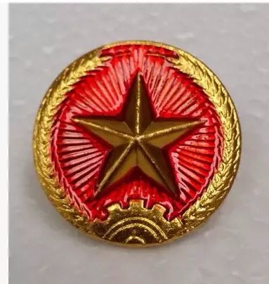 越南帽徽纪念品 进口收藏品 帽徽 五角星军徽 3个包邮