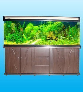 闽江九星R6平面弧形上过滤鱼缸水族箱R6 -1050B